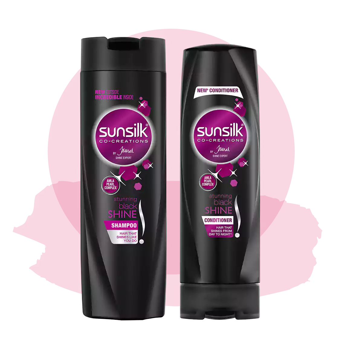 SUNSILK BLACK SHINE SHAMPOO 340ml +COND.